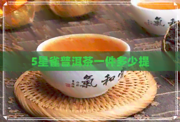 5星雀普洱茶一件多少提