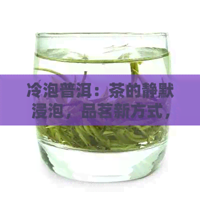 冷泡普洱：茶的静默浸泡，品茗新方式，功效解析