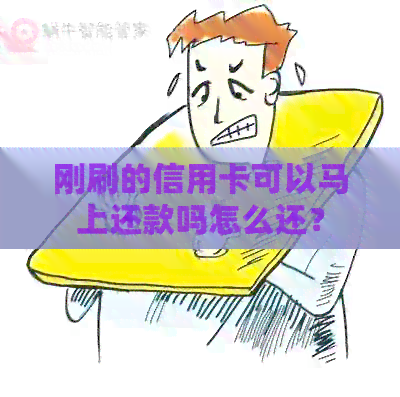 刚刷的信用卡可以马上还款吗怎么还？