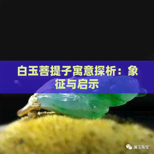 白玉菩提子寓意探析：象征与启示