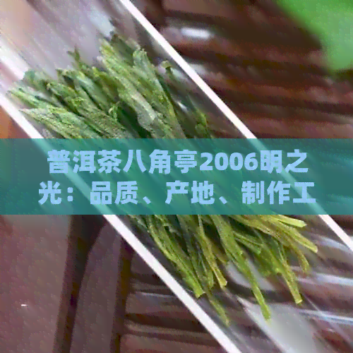 普洱茶八角亭2006明之光：品质、产地、制作工艺及品饮体验的全面解析