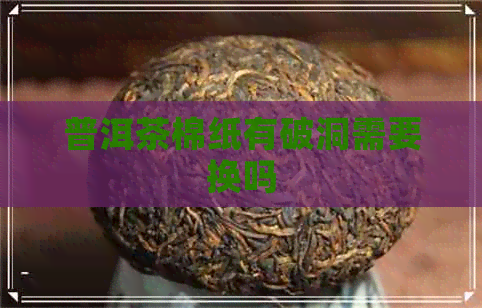 普洱茶棉纸有破洞需要换吗