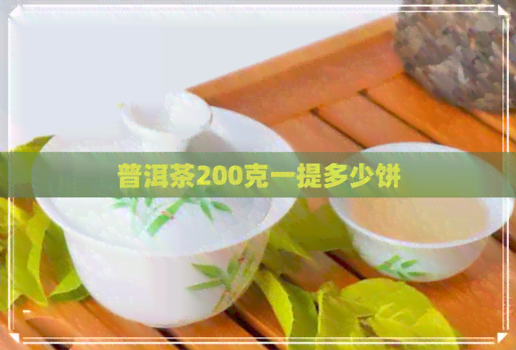 普洱茶200克一提多少饼