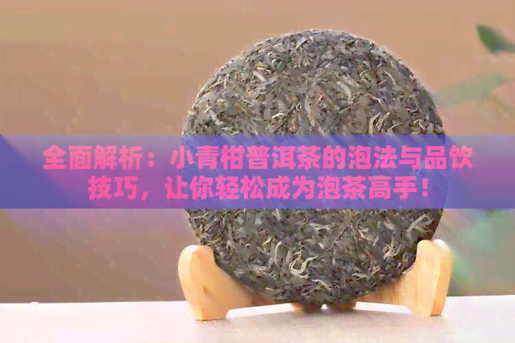 全面解析：小青柑普洱茶的泡法与品饮技巧，让你轻松成为泡茶高手！