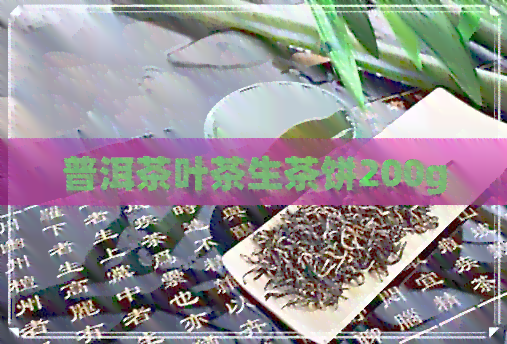 普洱茶叶茶生茶饼200g