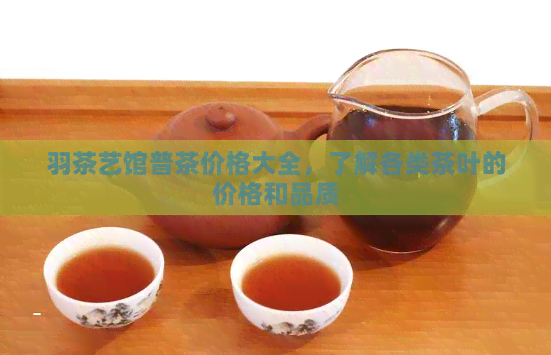 羽茶艺馆普茶价格大全，了解各类茶叶的价格和品质