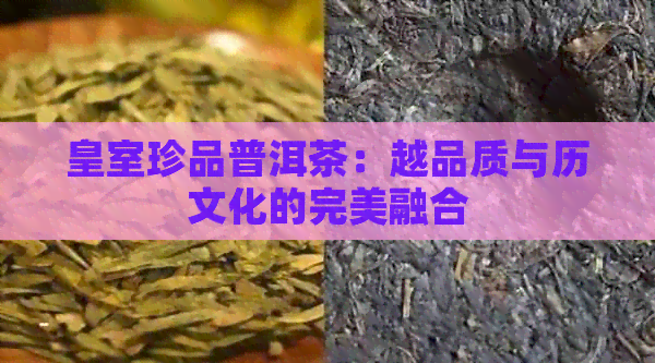 皇室珍品普洱茶：越品质与历文化的完美融合