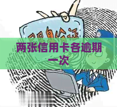 两张信用卡各逾期一次