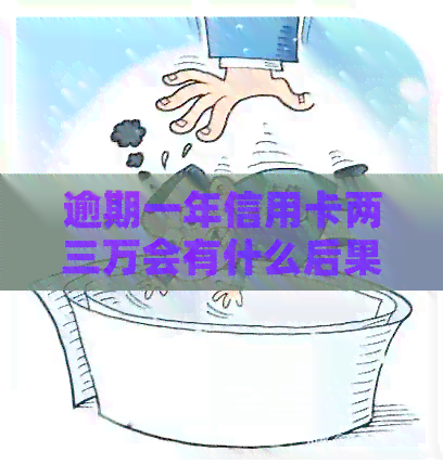 逾期一年信用卡两三万会有什么后果？