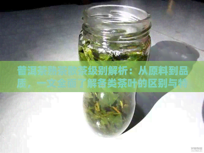 普洱茶熟茶散茶级别解析：从原料到品质，一文全面了解各类茶叶的区别与特点