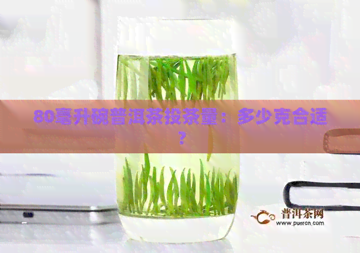 80毫升碗普洱茶投茶量：多少克合适？