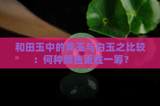 和田玉中的黄玉与白玉之比较：何种颜色更胜一筹？