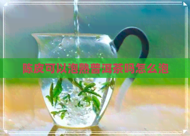 陈皮可以泡熟普洱茶吗怎么泡