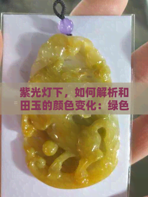 紫光灯下，如何解析和田玉的颜色变化：绿色现象探究