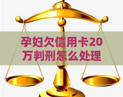 孕妇欠信用卡20万判刑怎么处理