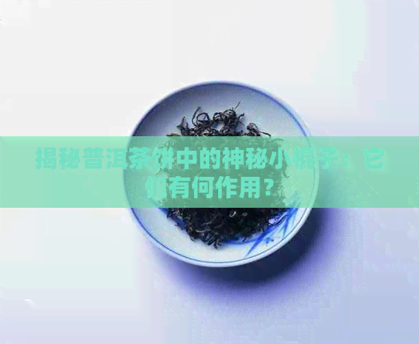 揭秘普洱茶饼中的神秘小棍子：它们有何作用？