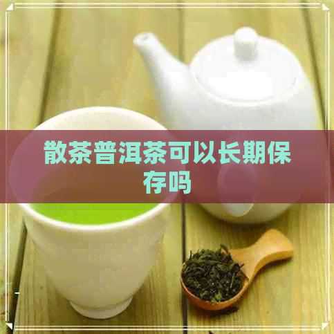 散茶普洱茶可以长期保存吗