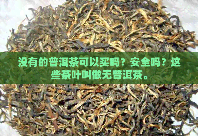 没有的普洱茶可以买吗？安全吗？这些茶叶叫做无普洱茶。