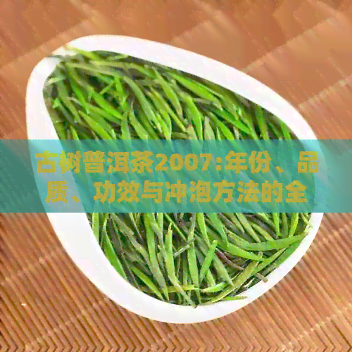 古树普洱茶2007:年份、品质、功效与冲泡方法的全面解析