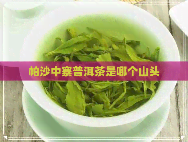 帕沙中寨普洱茶是哪个山头