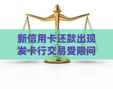 新信用卡还款出现发卡行交易受限问题，如何解决？