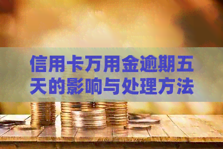 信用卡万用金逾期五天的影响与处理方法：两年逾期是否介入？