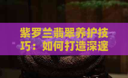 紫罗兰翡翠养护技巧：如何打造深邃色泽