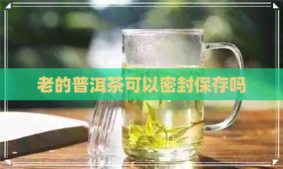 老的普洱茶可以密封保存吗