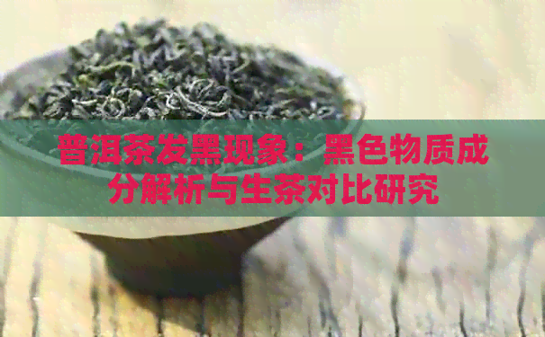 普洱茶发黑现象：黑色物质成分解析与生茶对比研究