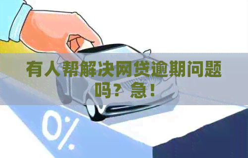 有人帮解决网贷逾期问题吗？急！