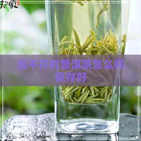 泡不开的普洱茶怎么样保存好