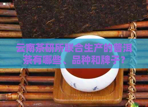 云南茶研所联合生产的普洱茶有哪些、品种和牌子？