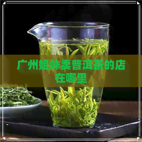 广州姐妹卖普洱茶的店在哪里