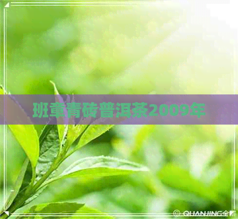 班章青砖普洱茶2009年