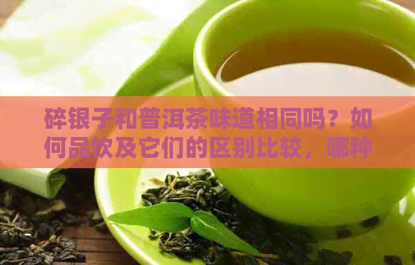 碎银子和普洱茶味道相同吗？如何品饮及它们的区别比较，哪种更好？