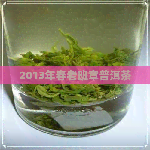 2013年春老班章普洱茶