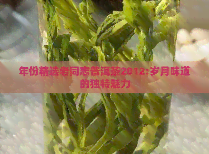 年份精选老同志普洱茶2012:岁月味道的独特魅力