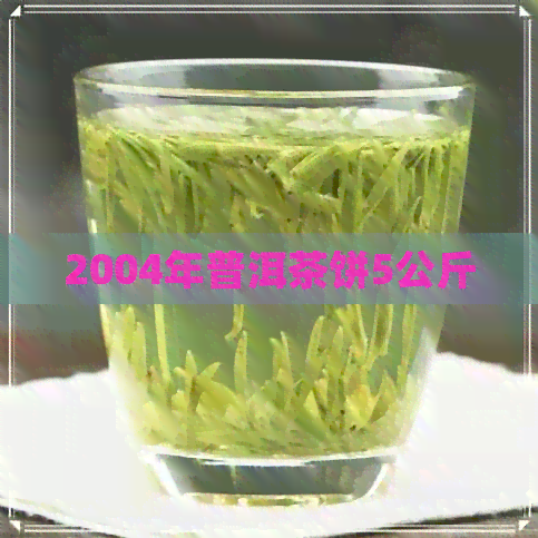 2004年普洱茶饼5公斤