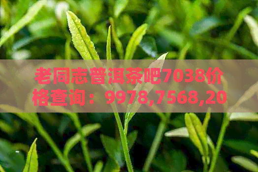 老同志普洱茶吧7038价格查询：9978,7568,2007,9978第131批次售价是多少？