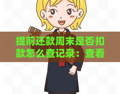 提前还款周末是否扣款怎么查记录：查看详细操作步骤和结果