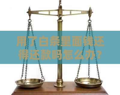 用了白条里面钱还得还款吗怎么办？如何办理？