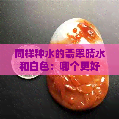 同样种水的翡翠晴水和白色：哪个更好？