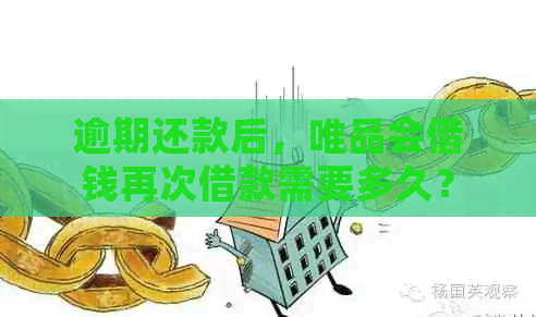 逾期还款后，唯品会借钱再次借款需要多久？