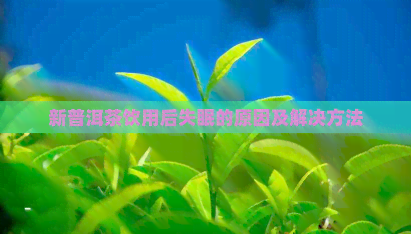 新普洱茶饮用后失眠的原因及解决方法