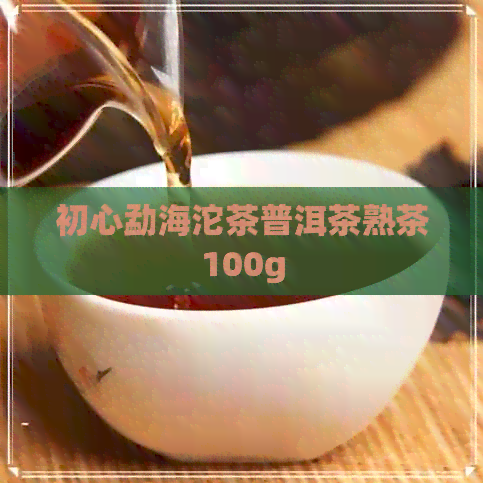 初心勐海沱茶普洱茶熟茶100g