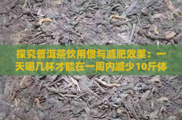 探究普洱茶饮用惯与减肥效果：一天喝几杯才能在一周内减少10斤体重？