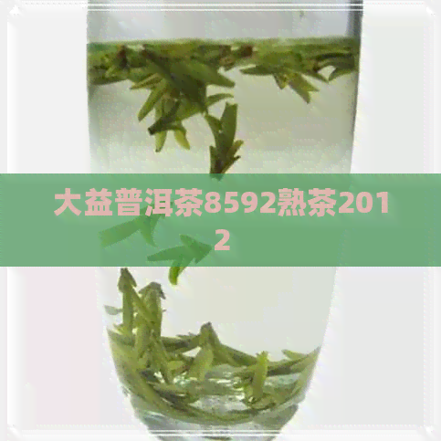 大益普洱茶8592熟茶2012