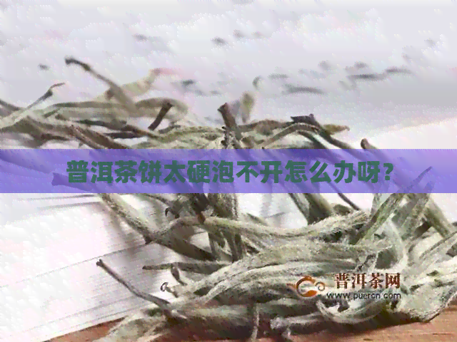 普洱茶饼太硬泡不开怎么办呀？