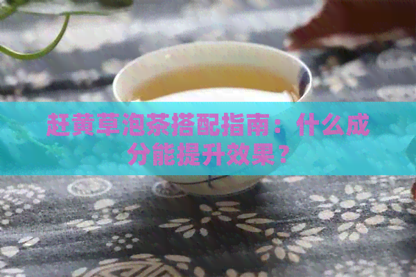 赶黄草泡茶搭配指南：什么成分能提升效果？