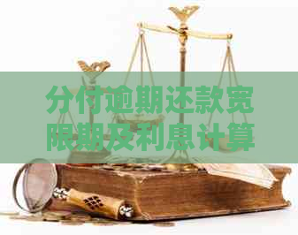 分付逾期还款宽限期及利息计算方法详解，避免逾期带来的不良影响